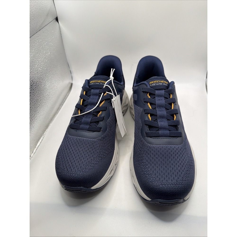 Skechers Hands Free Swift Fit Glide Step Mens 10.5 Navy Athletic Shoes. New - Picture 3 of 9